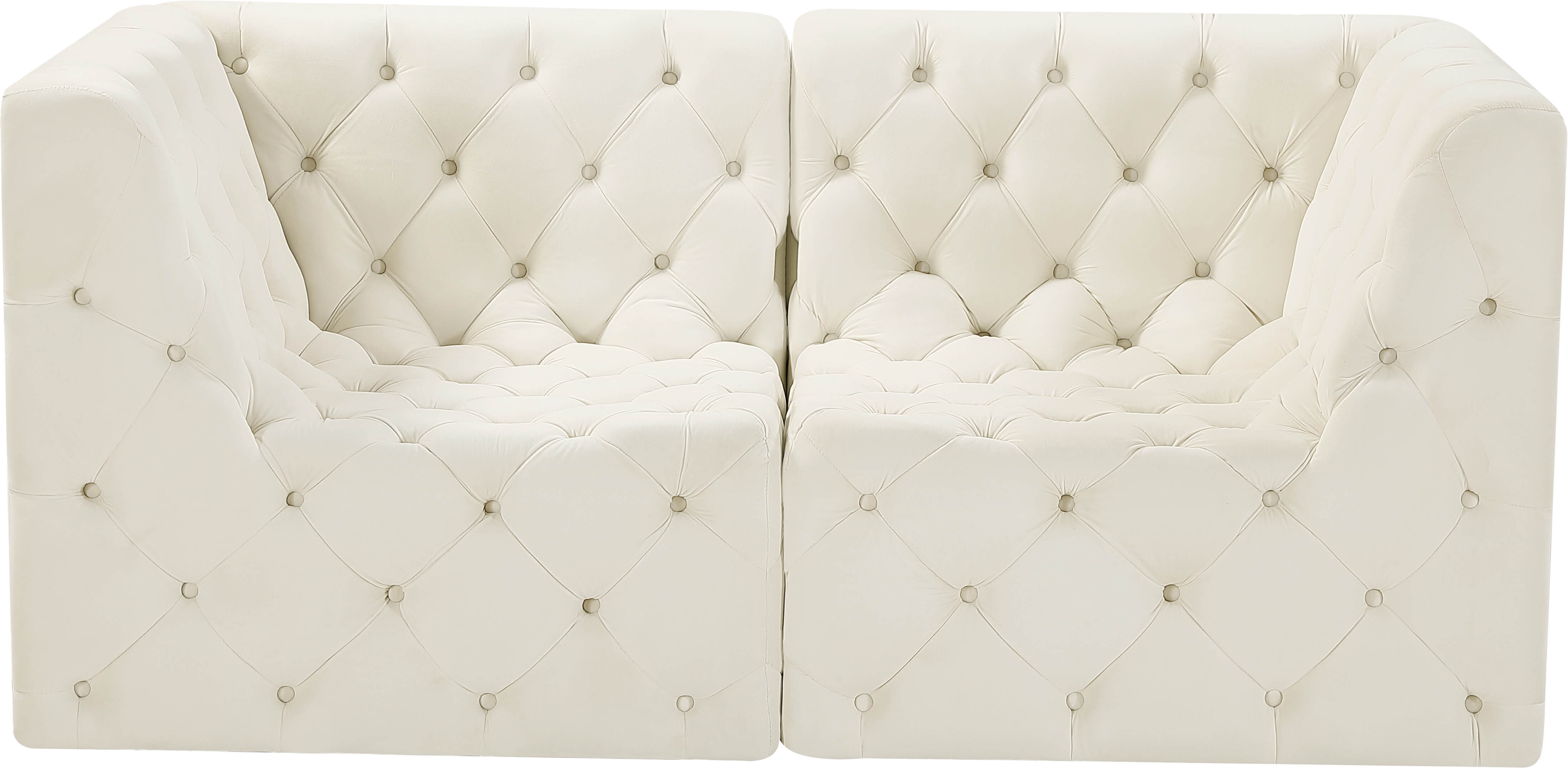 Tuft 70" Velvet Modular Sofa