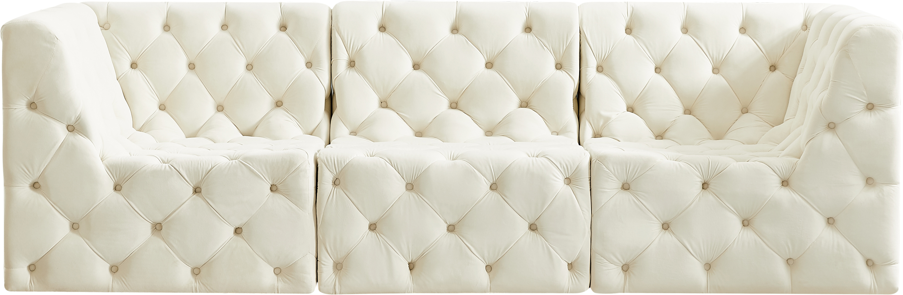 Tuft 99" Velvet Modular Sofa