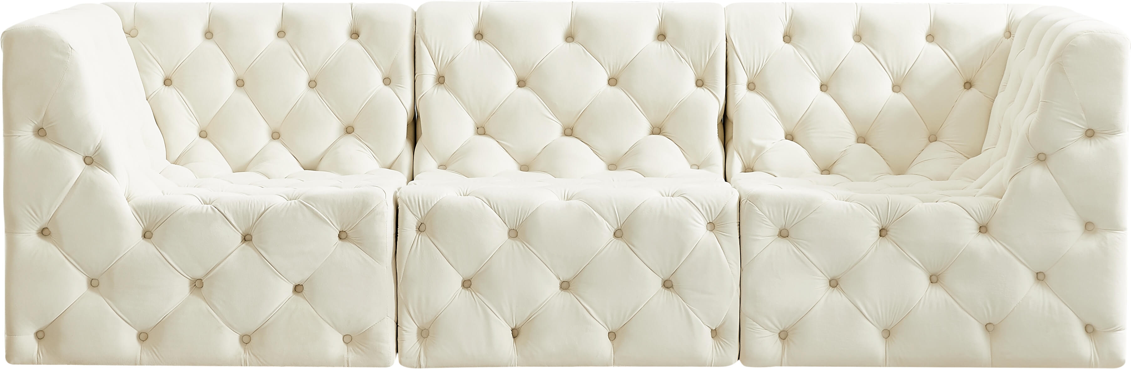 Tuft 99" Velvet Modular Sofa