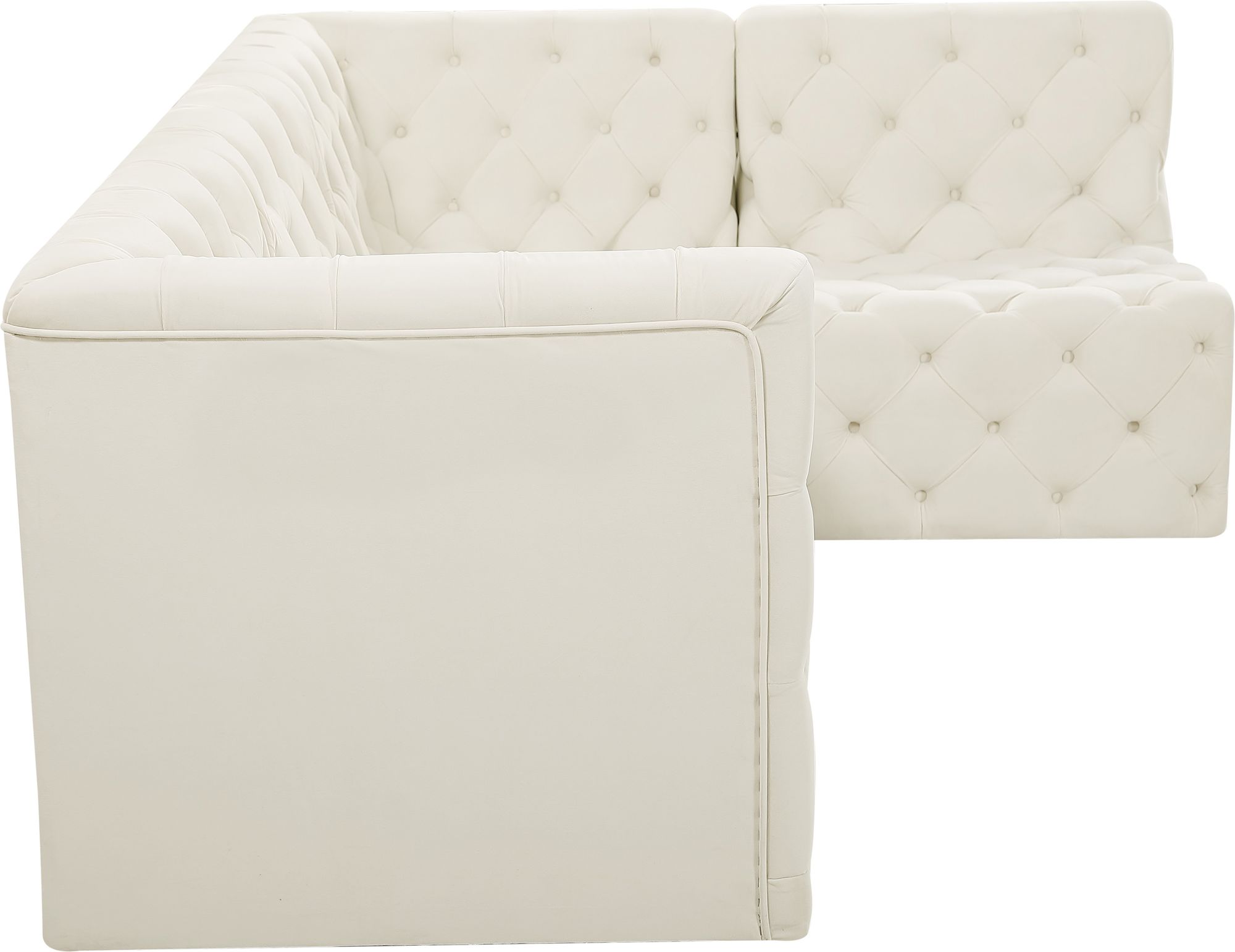 Tuft 99" 4-Piece Velvet Modular Sectional