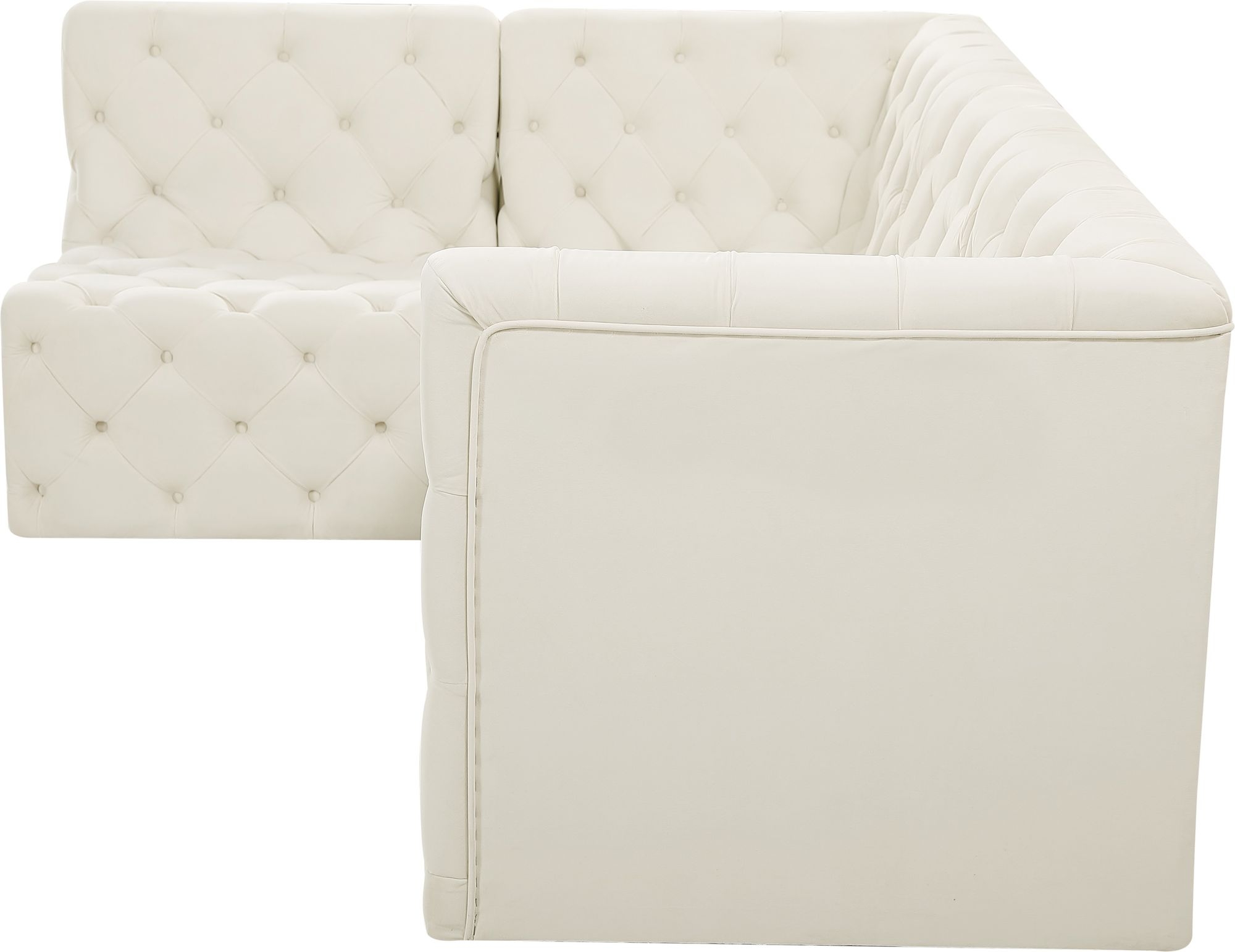 Tuft 99" 4-Piece Velvet Modular Sectional