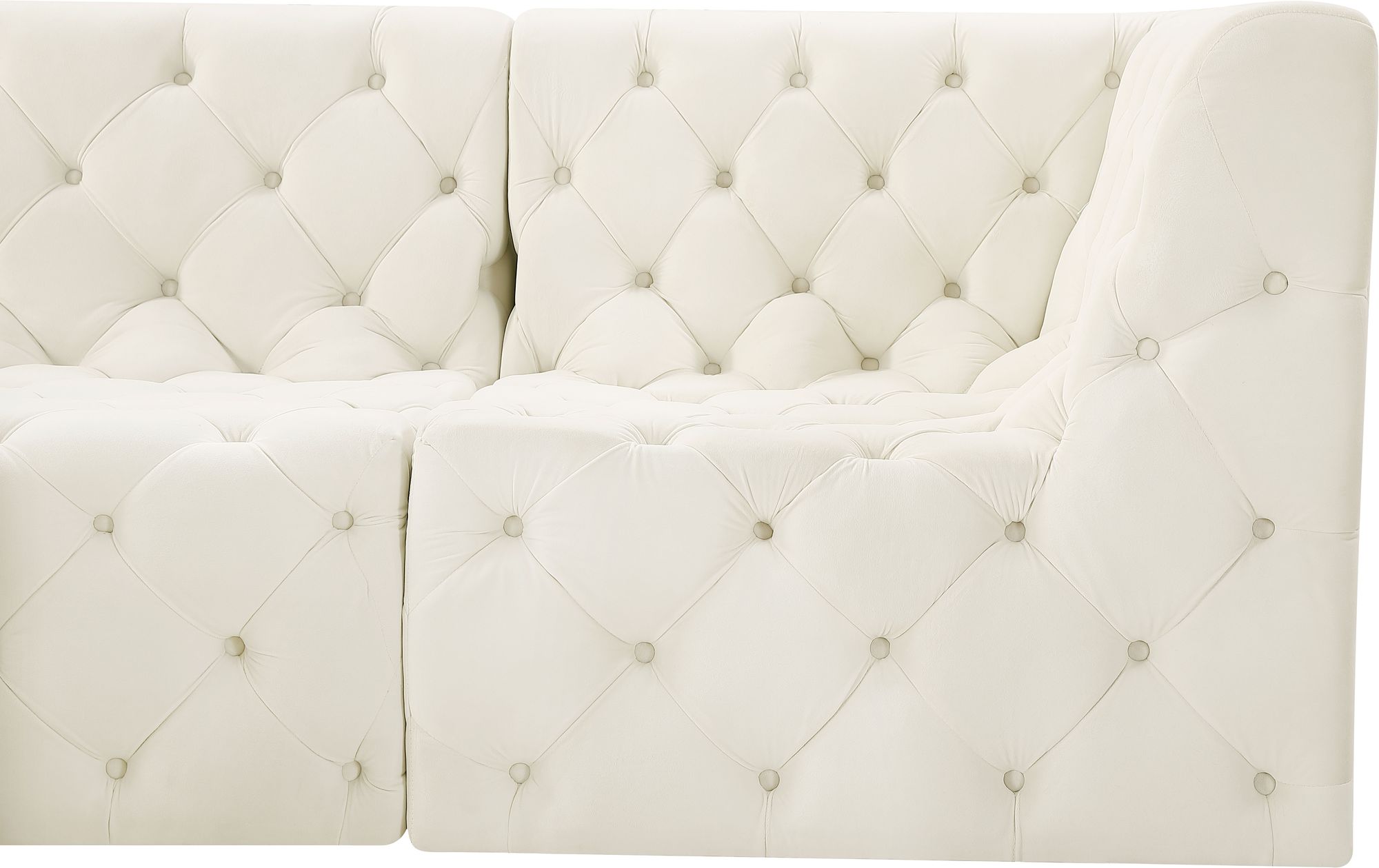 Tuft 99" 4-Piece Velvet Modular Sectional
