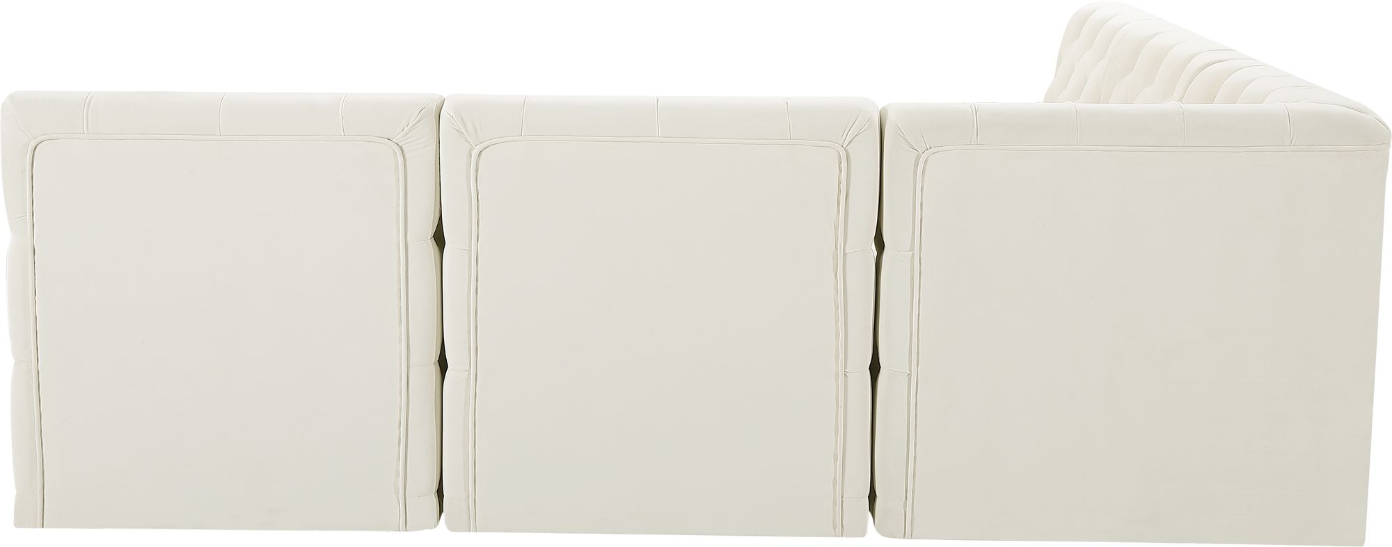 Tuft 93" 5-Piece Velvet Modular Armless Sectional