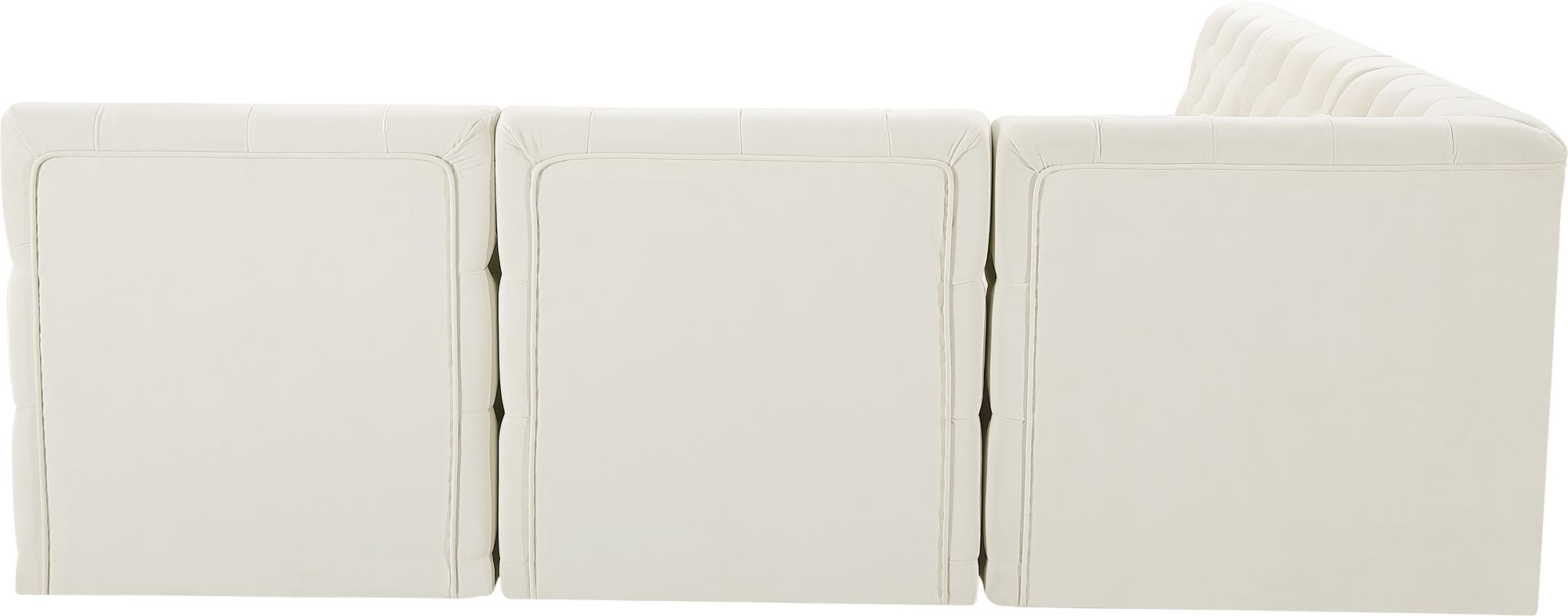 Tuft 93" 5-Piece Velvet Modular Armless Sectional