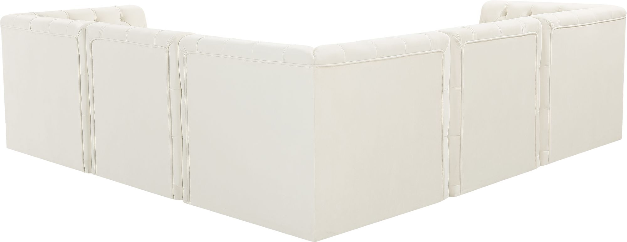 Tuft 99" 5-Piece Velvet Modular Sectional