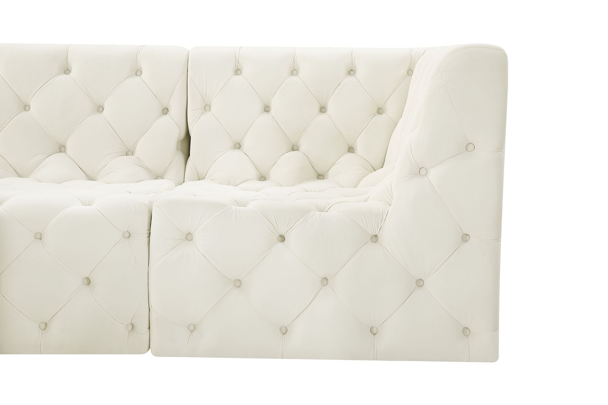 Tuft 128" 6-Piece Velvet Modular Sectional