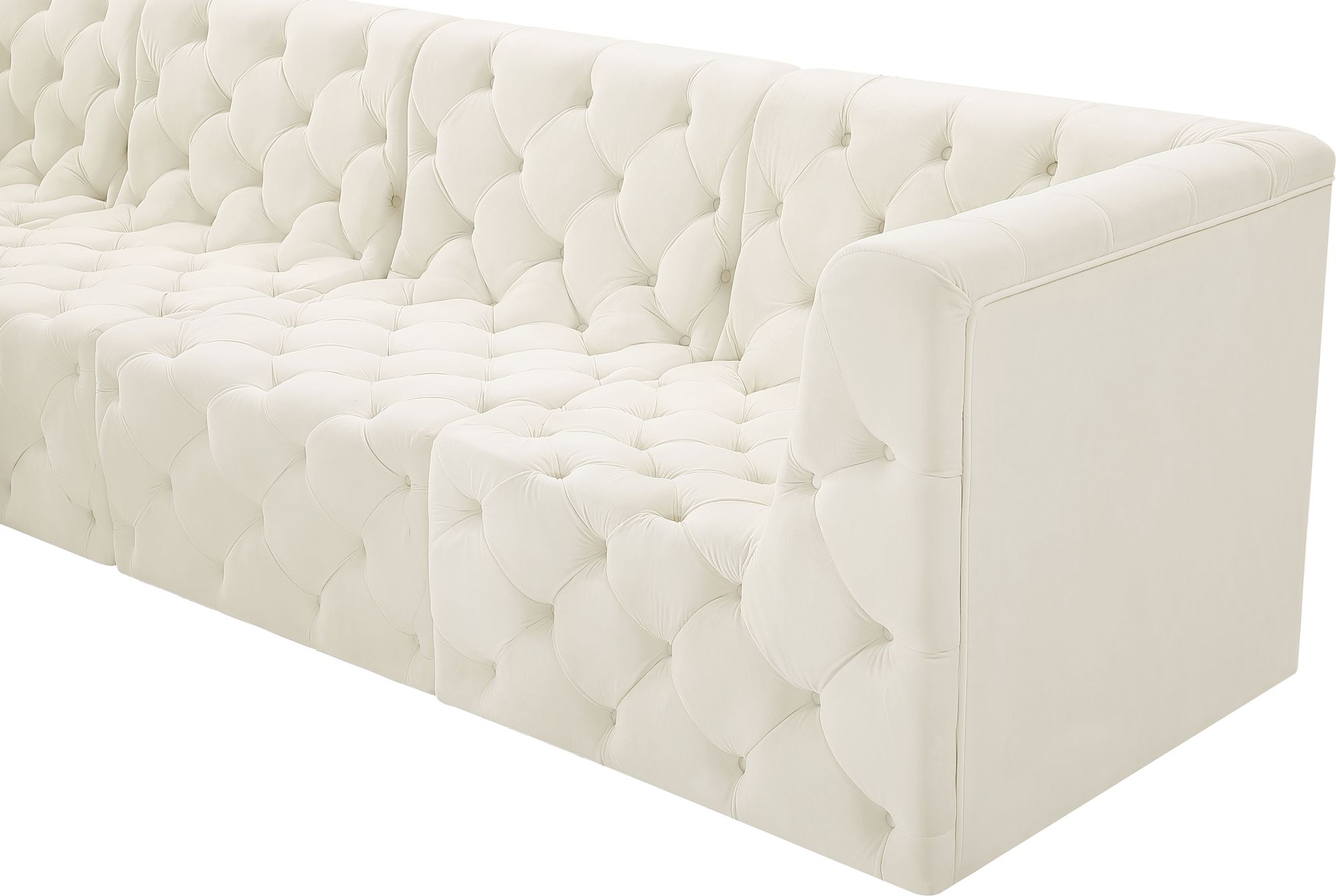 Tuft 128" 6-Piece Velvet Modular Sectional