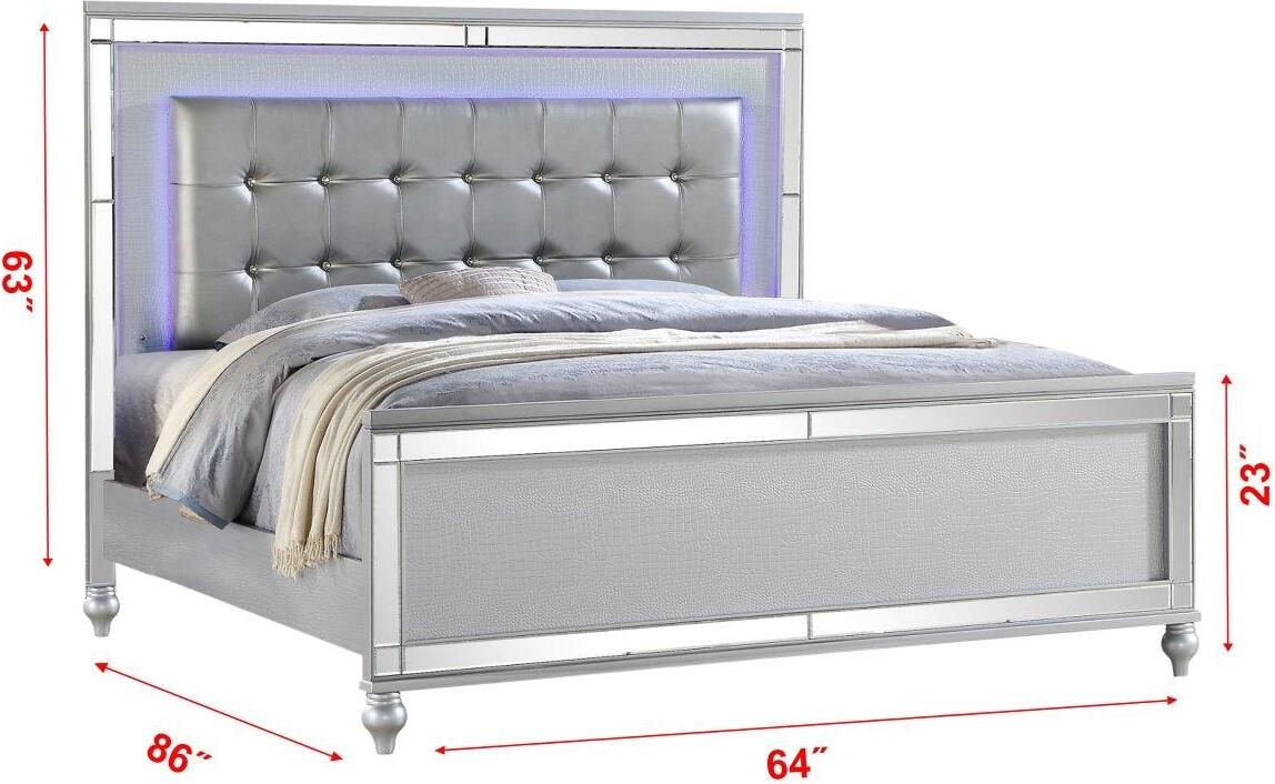 Sterling Fabric Upholstered Queen Size Bed