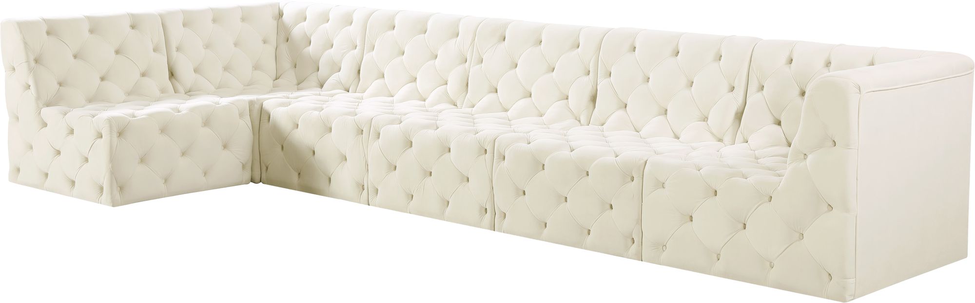 Tuft 157" 6-Piece Velvet Modular Sectional