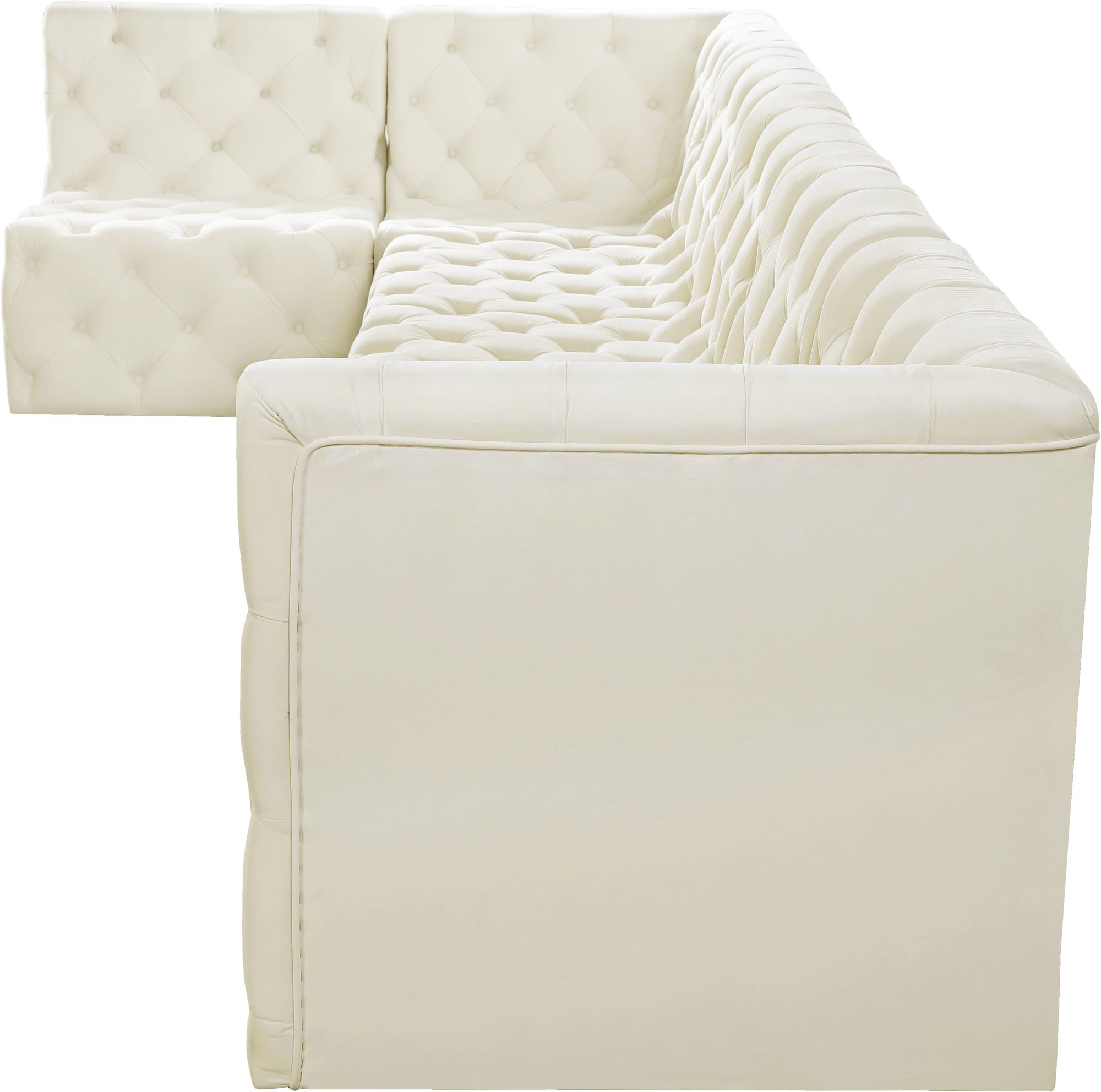 Tuft 157" 6-Piece Velvet Modular Sectional