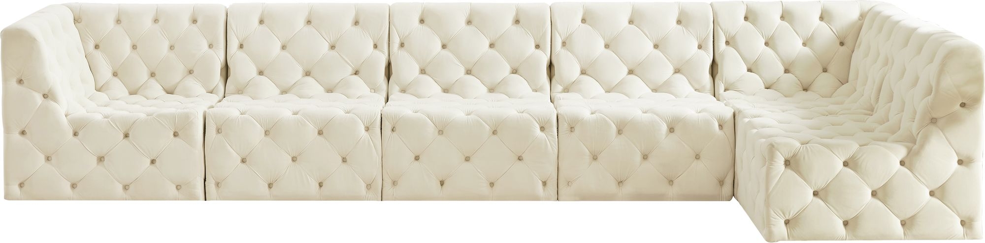 Tuft 157" 6-Piece Velvet Modular Sectional