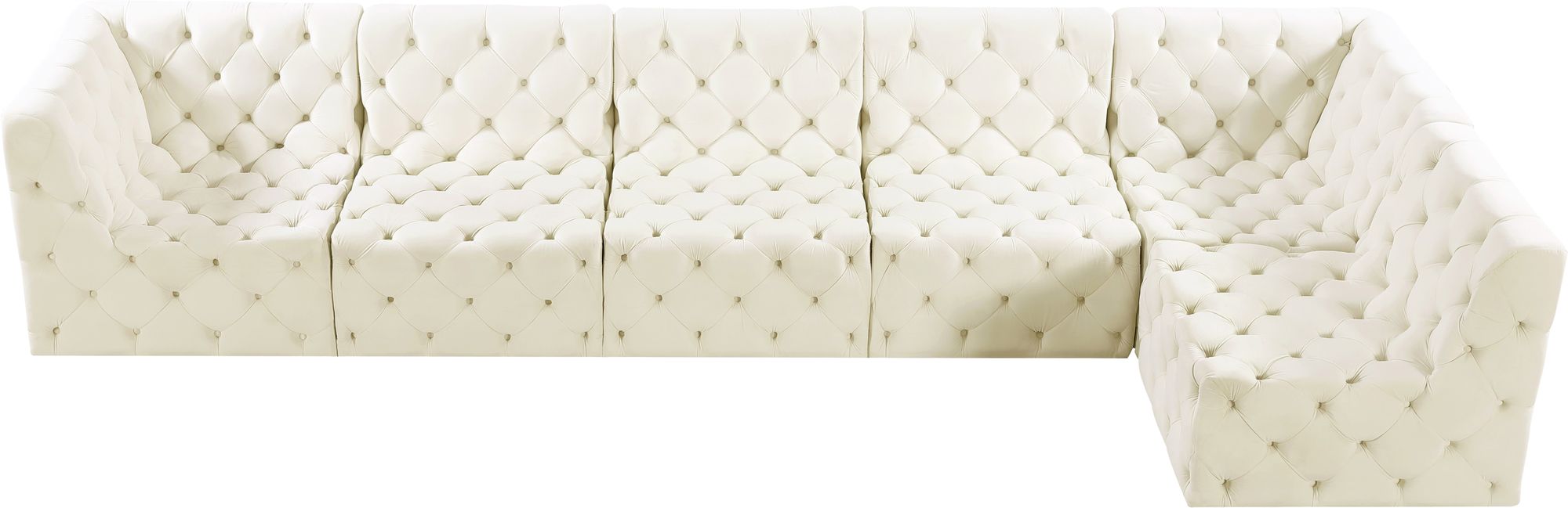 Tuft 157" 6-Piece Velvet Modular Sectional