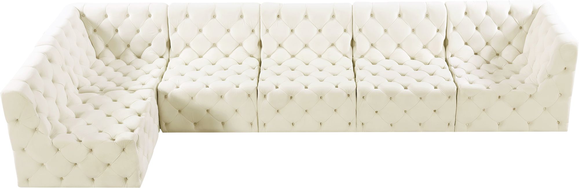 Tuft 157" 6-Piece Velvet Modular Sectional