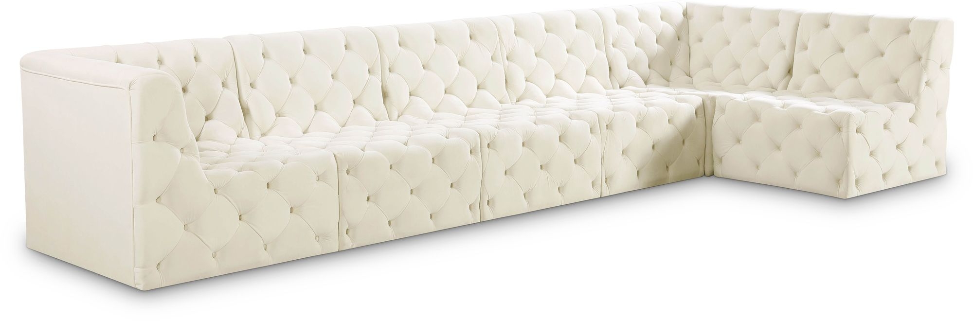 Tuft 157" 6-Piece Velvet Modular Sectional