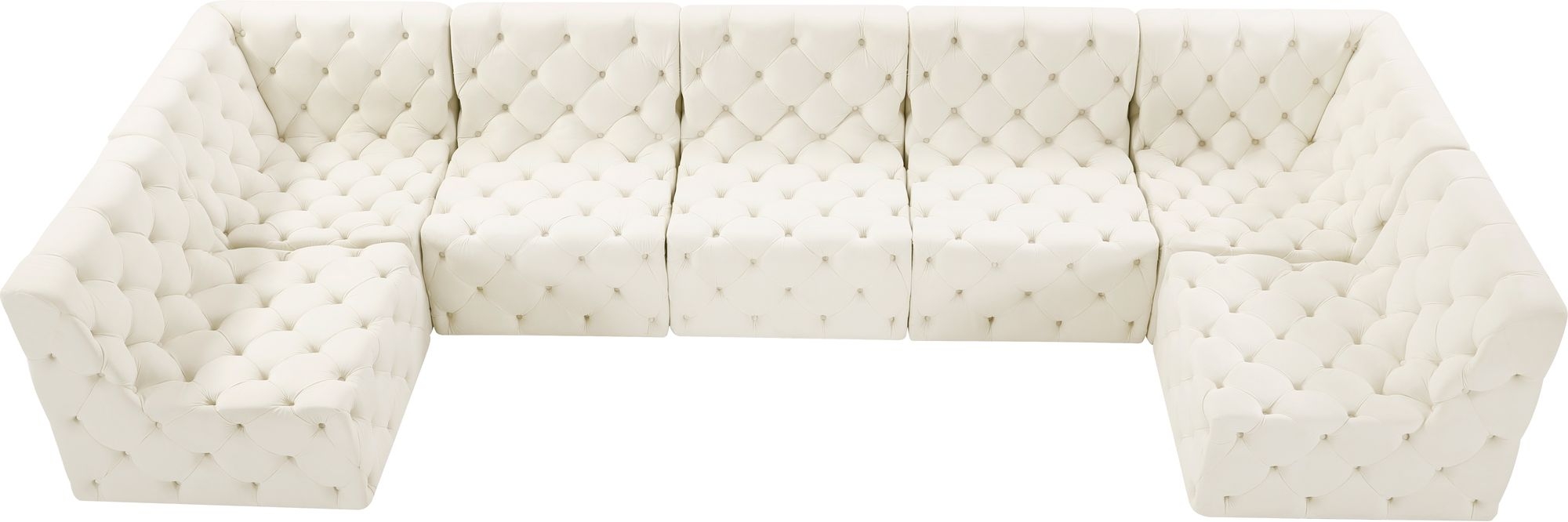 Tuft 157" 7-Piece Velvet Modular Sectional