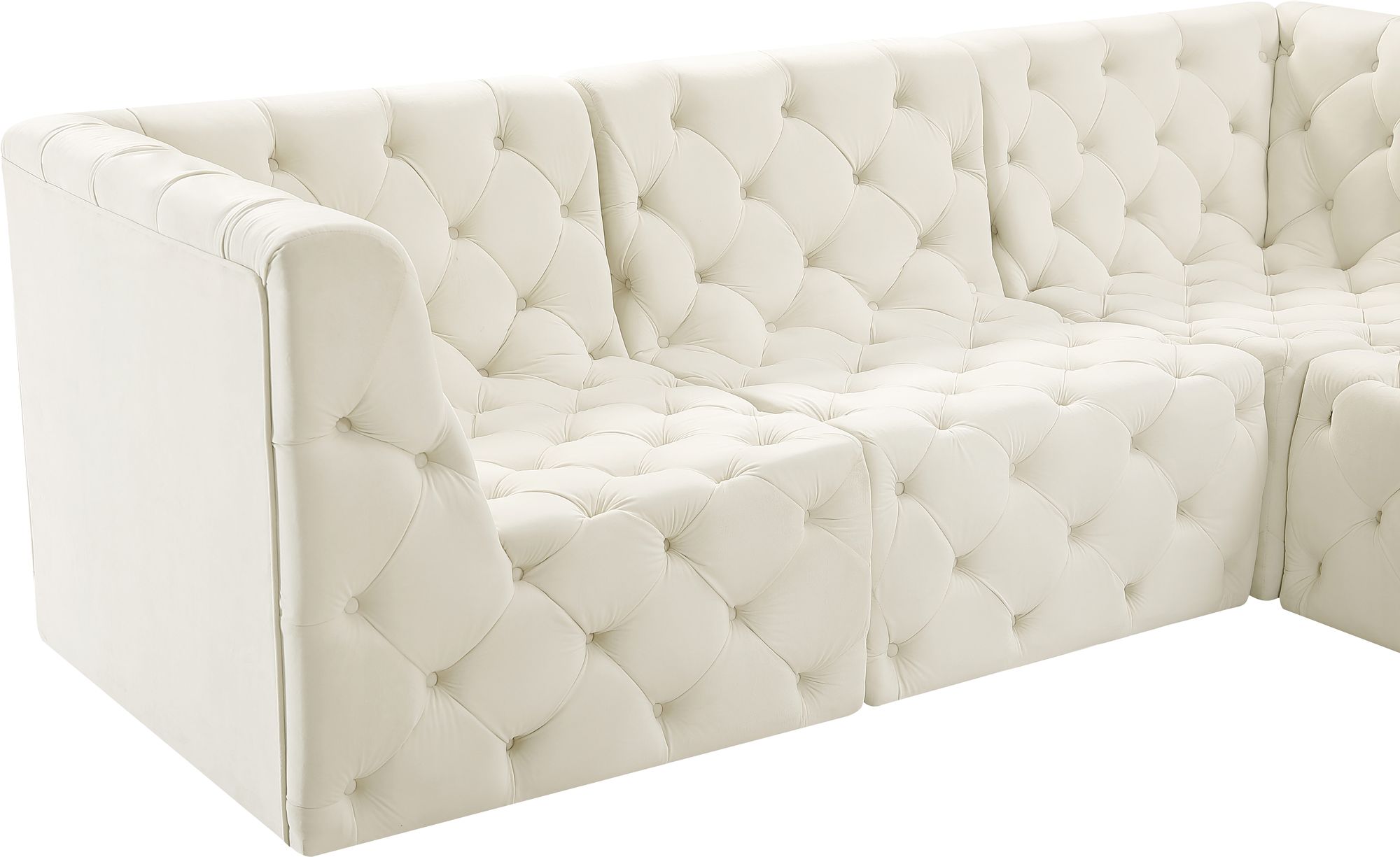 Tuft 157" 7-Piece Velvet Modular Sectional