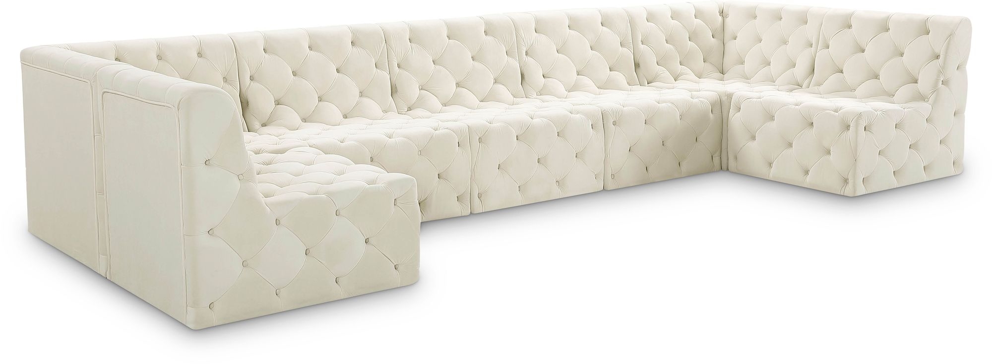Tuft 157" 7-Piece Velvet Modular Sectional