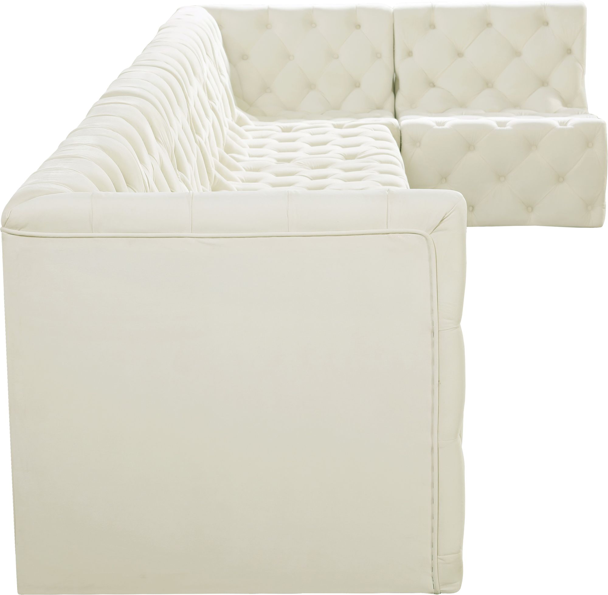 Tuft 186" 7-Piece Velvet Modular Sectional