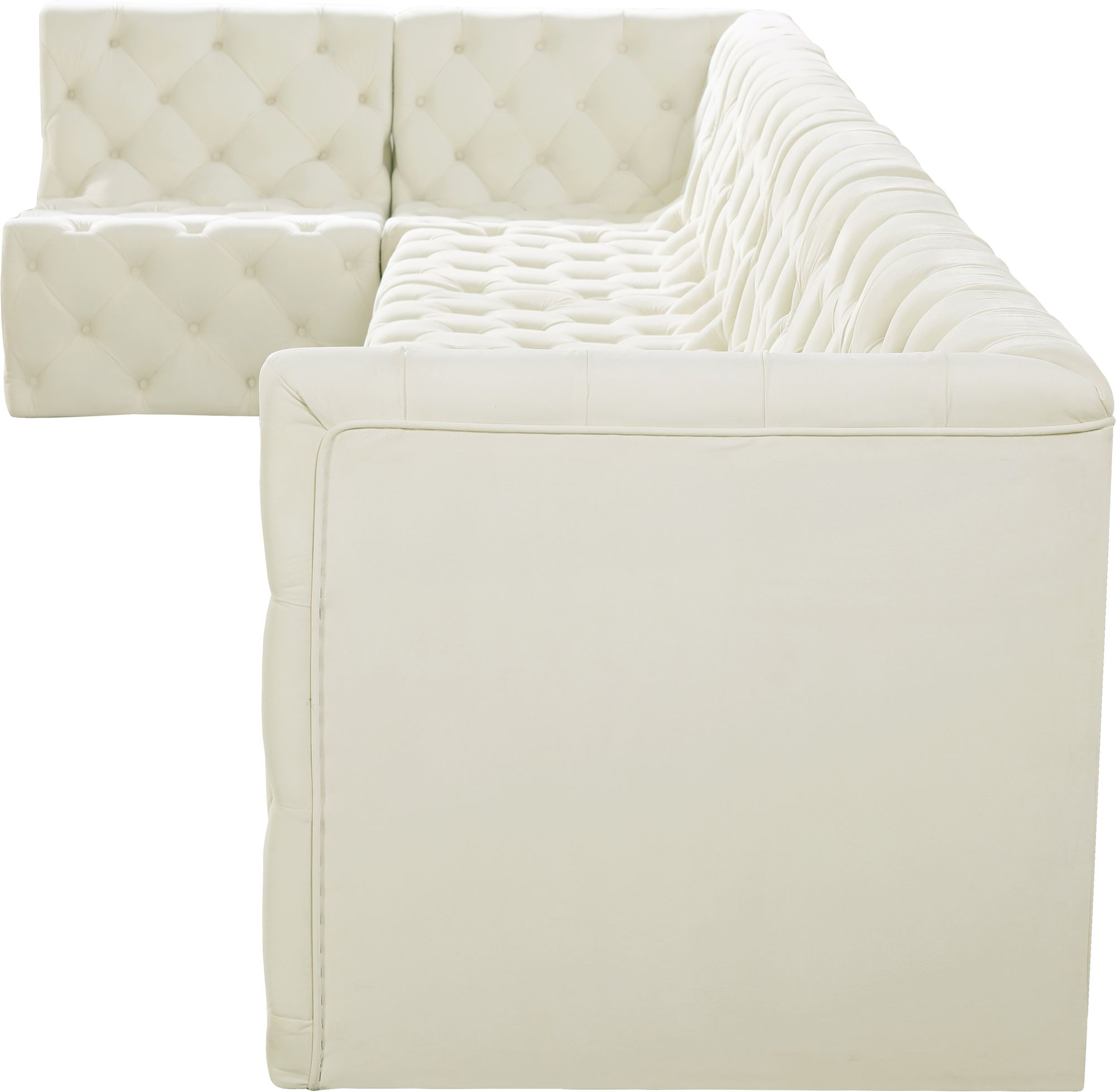 Tuft 186" 7-Piece Velvet Modular Sectional