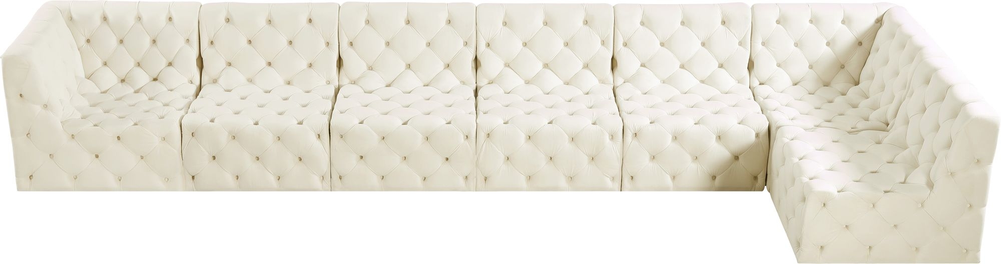 Tuft 186" 7-Piece Velvet Modular Sectional