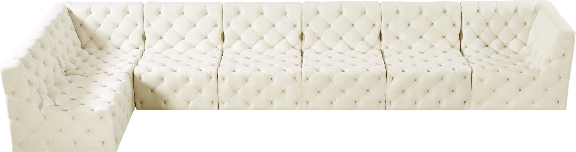 Tuft 186" 7-Piece Velvet Modular Sectional