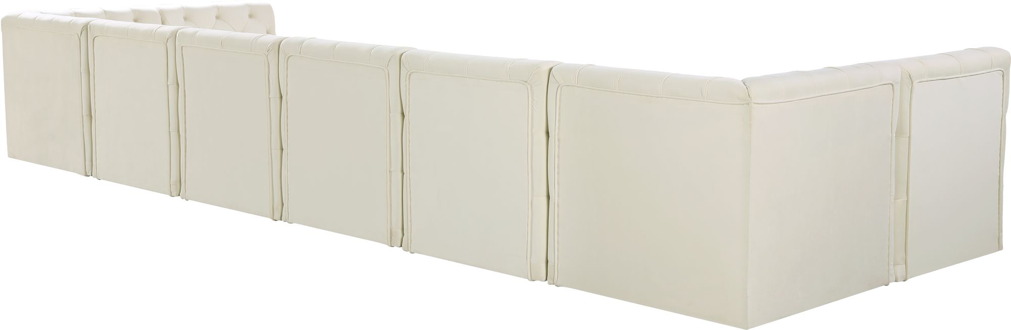 Tuft 215" 8-Piece Velvet Modular Sectional