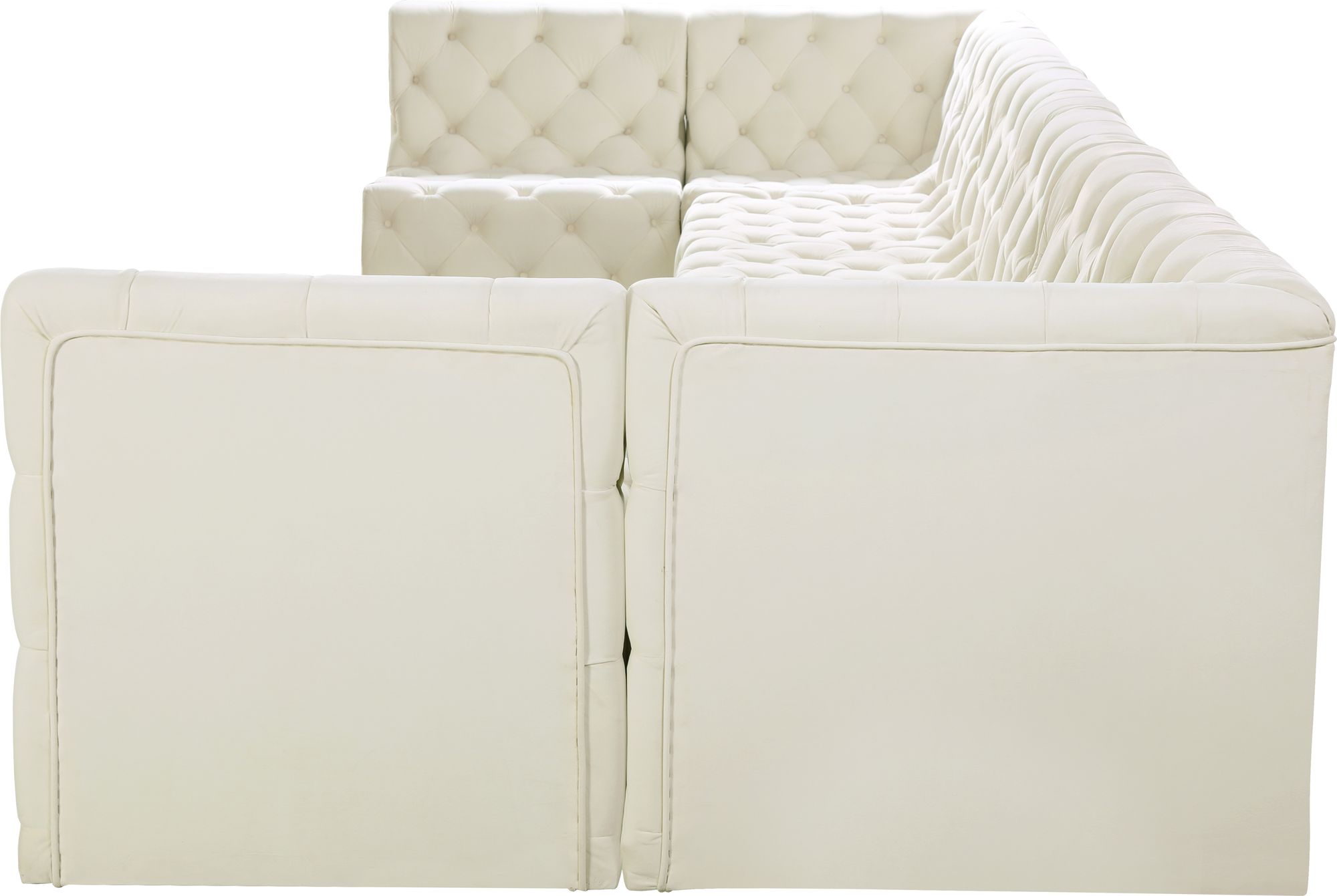 Tuft 215" 8-Piece Velvet Modular Sectional