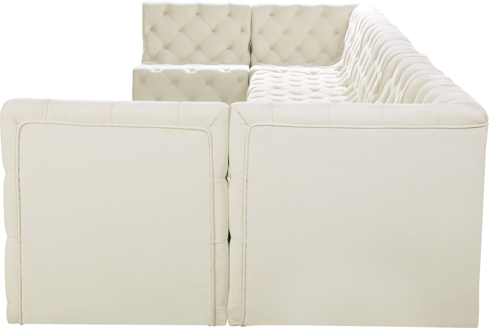 Tuft 215" 8-Piece Velvet Modular Sectional