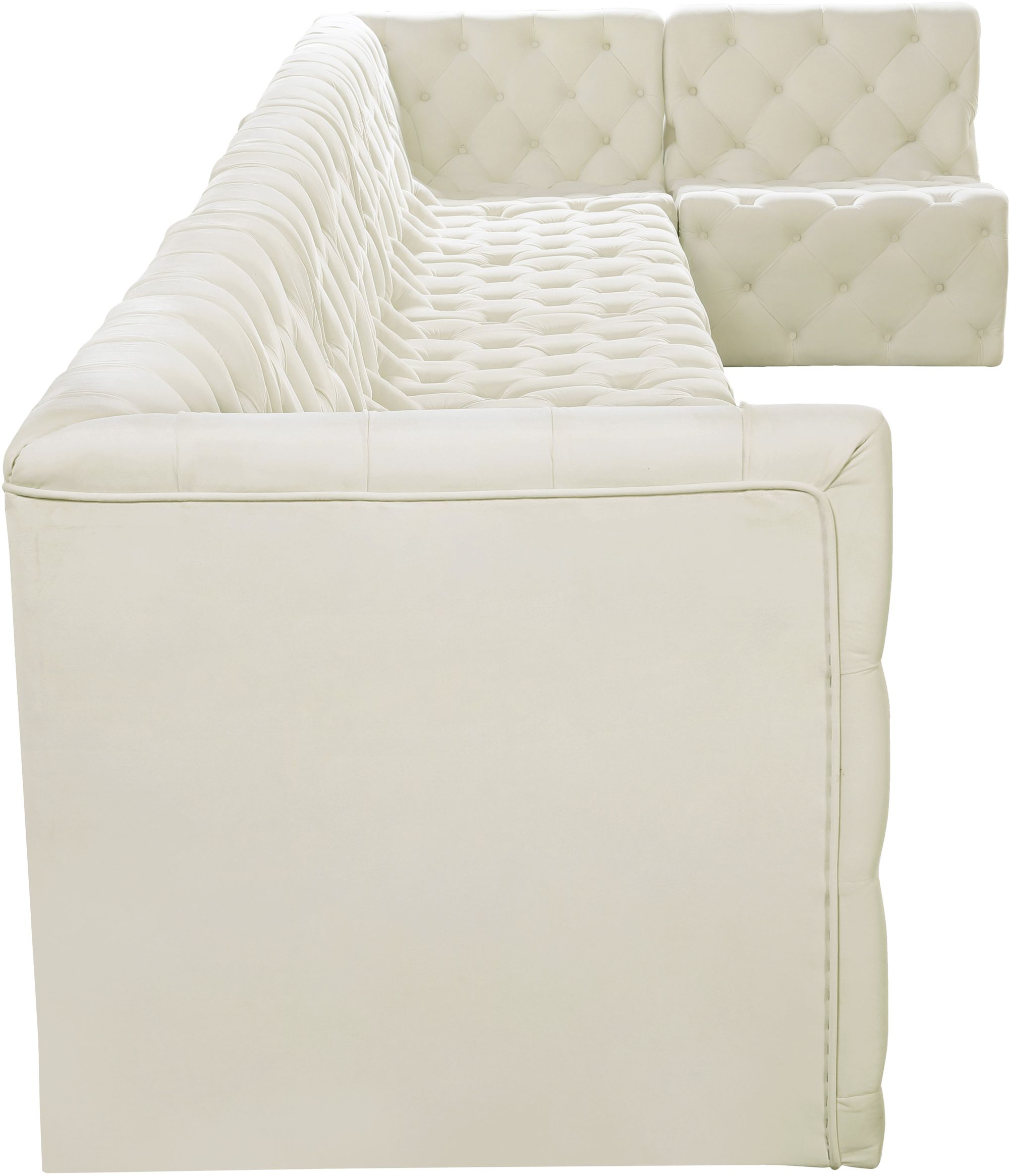 Tuft 186" 8-Piece Velvet Modular Sectional