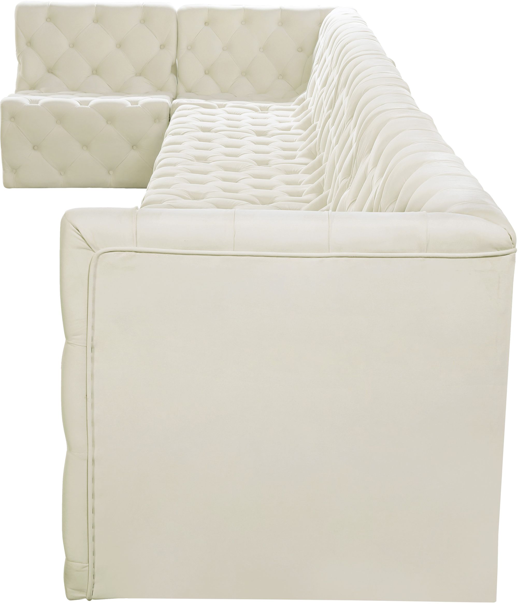 Tuft 186" 8-Piece Velvet Modular Sectional
