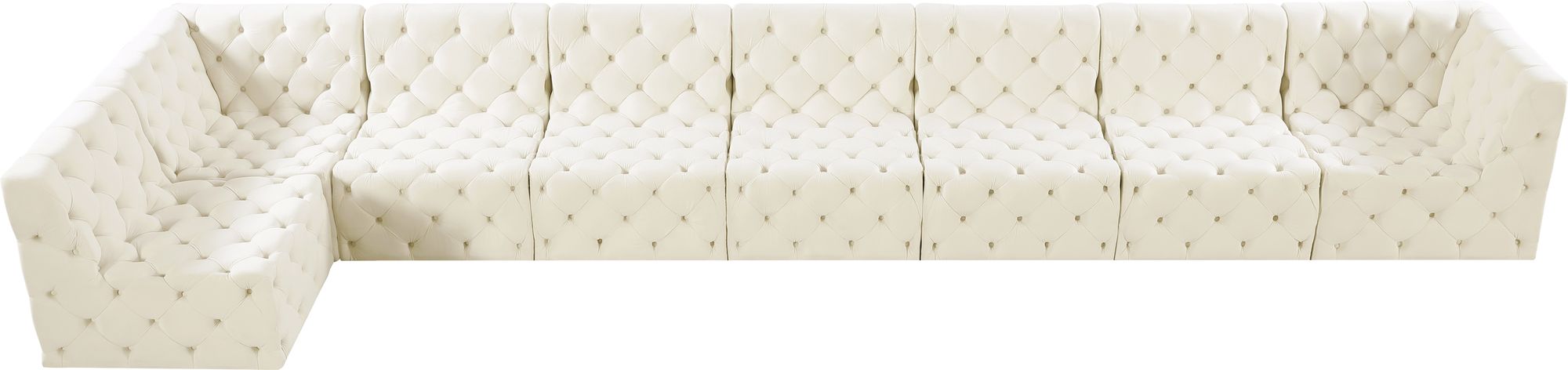 Tuft 186" 8-Piece Velvet Modular Sectional