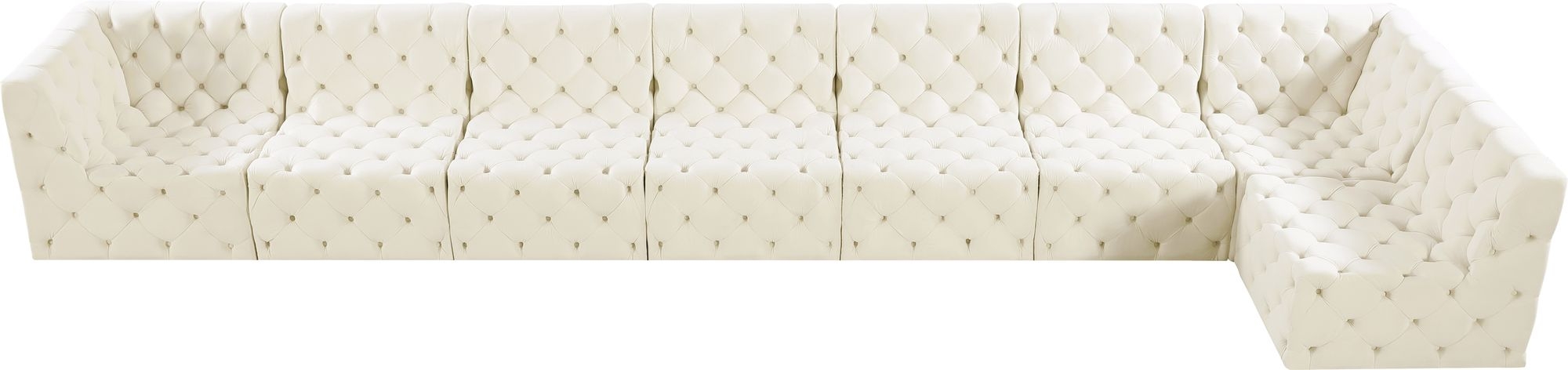 Tuft 186" 8-Piece Velvet Modular Sectional