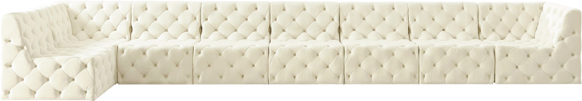 Tuft 186" 8-Piece Velvet Modular Sectional
