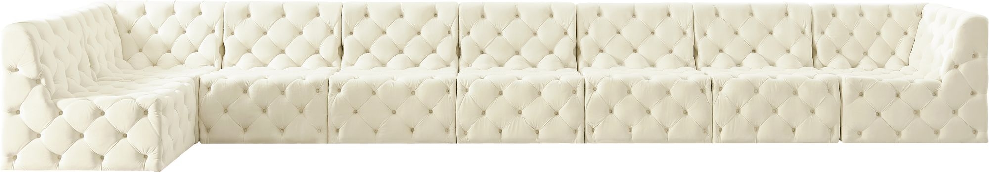 Tuft 186" 8-Piece Velvet Modular Sectional