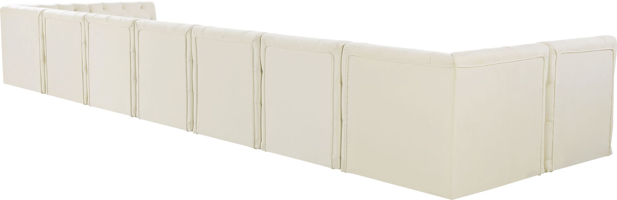 Tuft 215" 9-Piece Velvet Modular Sectional