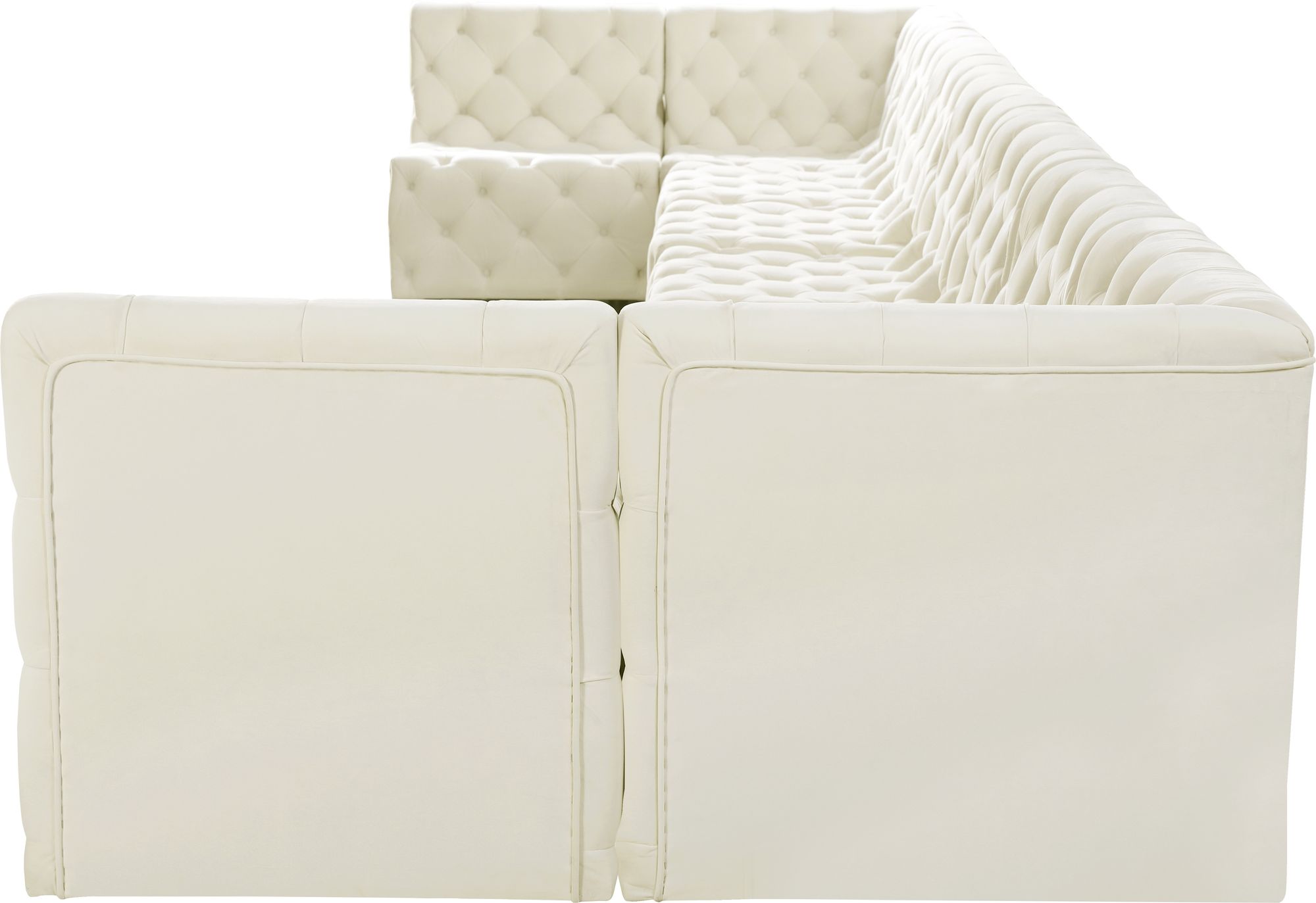 Tuft 215" 9-Piece Velvet Modular Sectional
