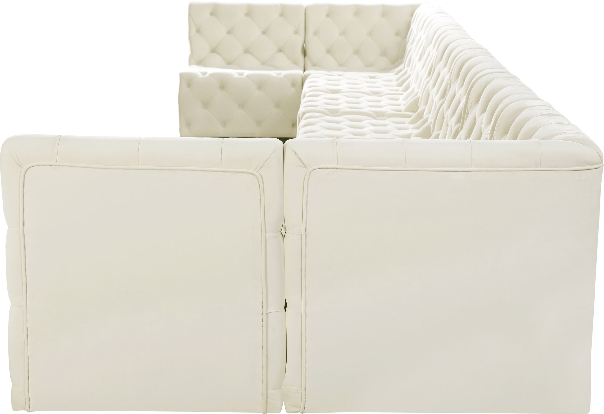 Tuft 215" 9-Piece Velvet Modular Sectional