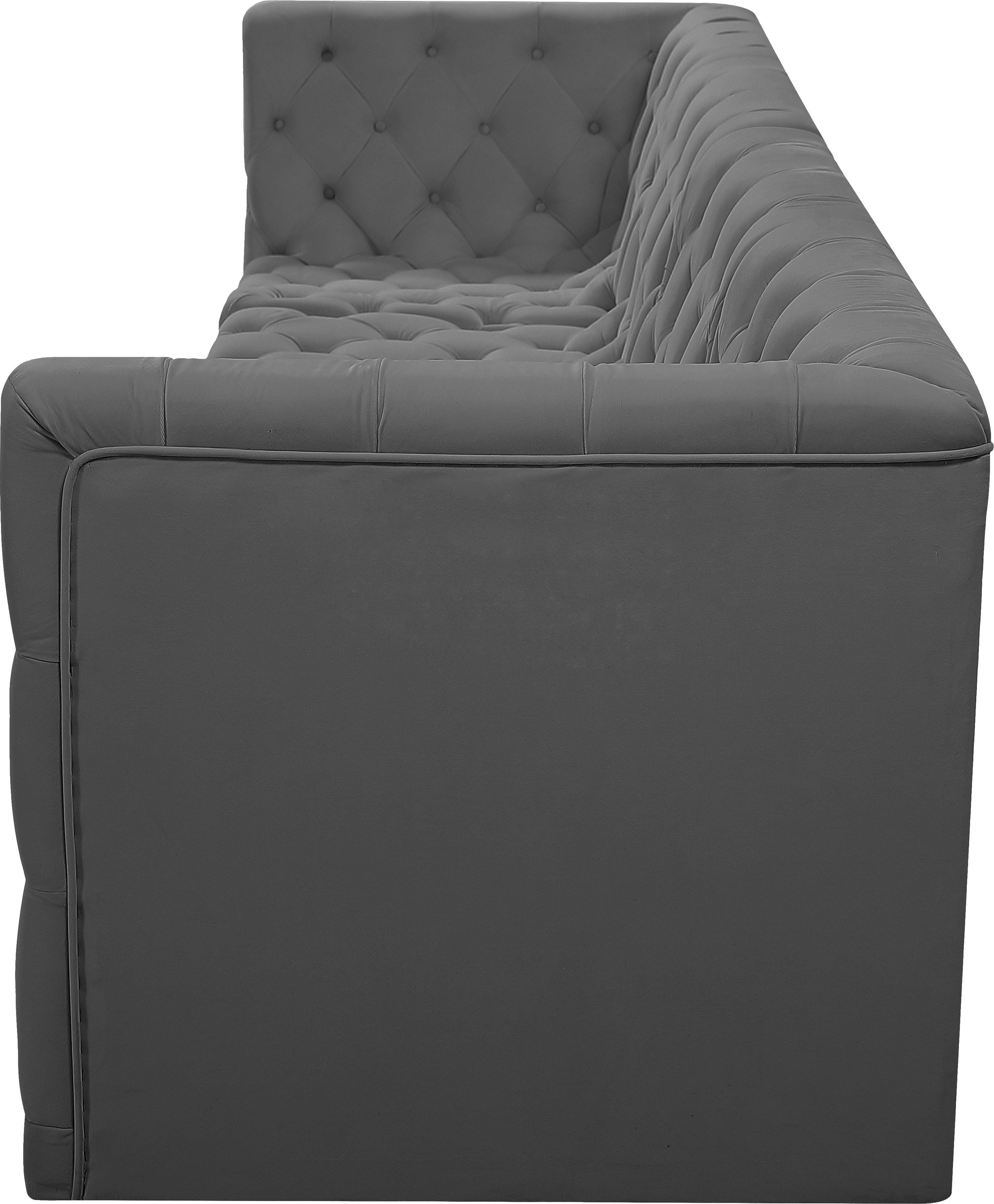 Tuft 128" Velvet Modular Sofa
