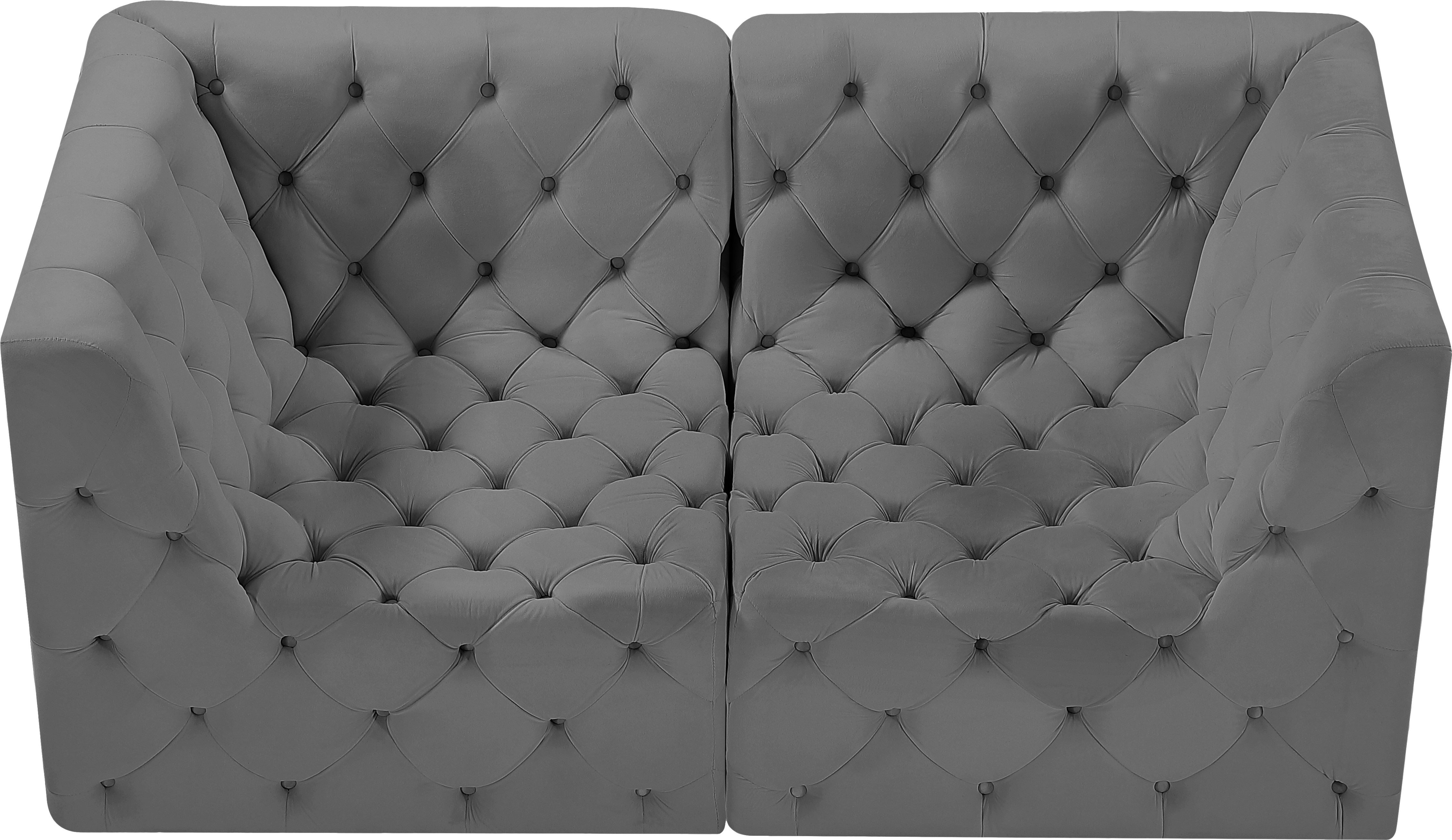 Tuft 70" Velvet Modular Sofa