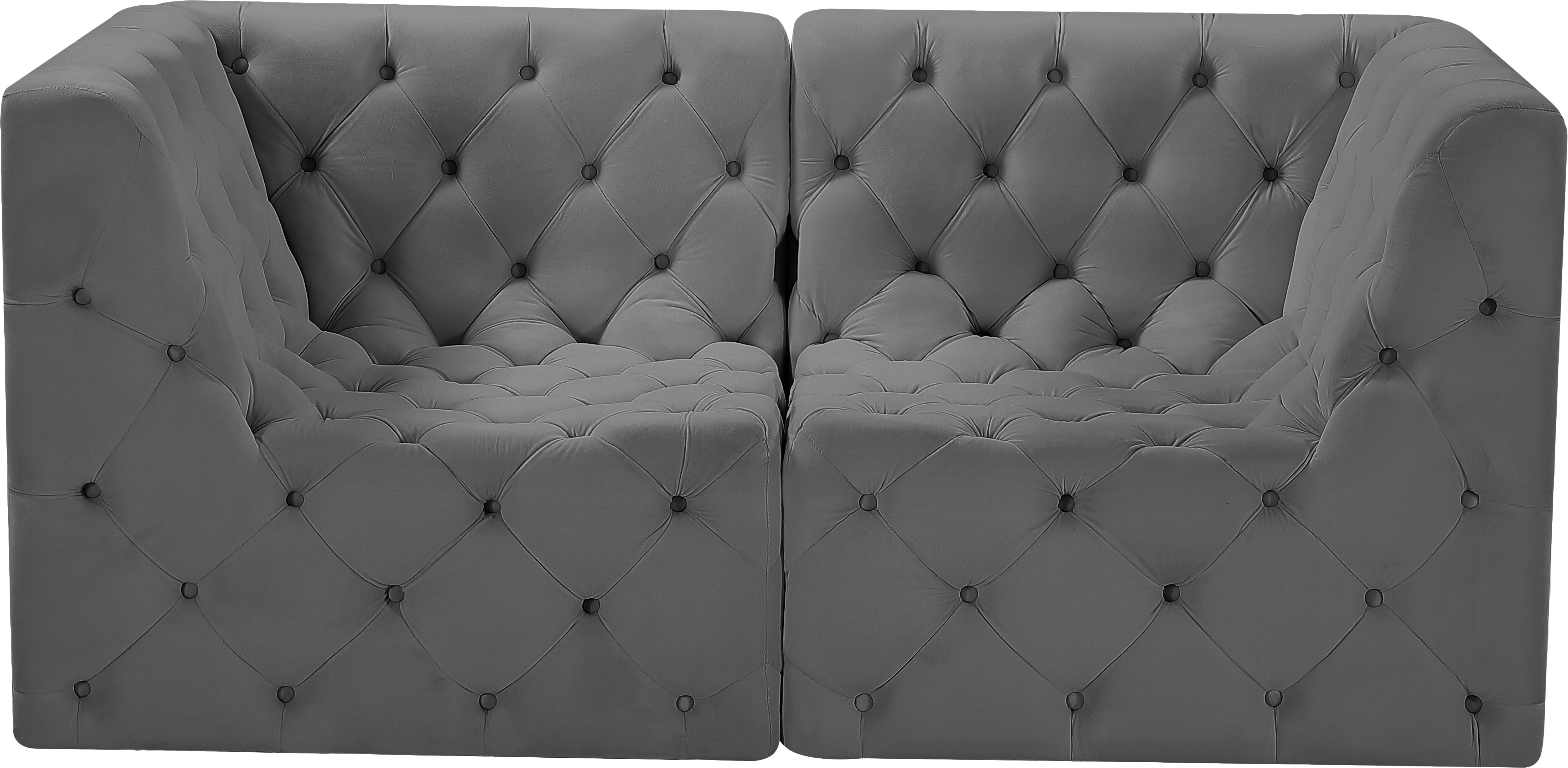 Tuft 70" Velvet Modular Sofa