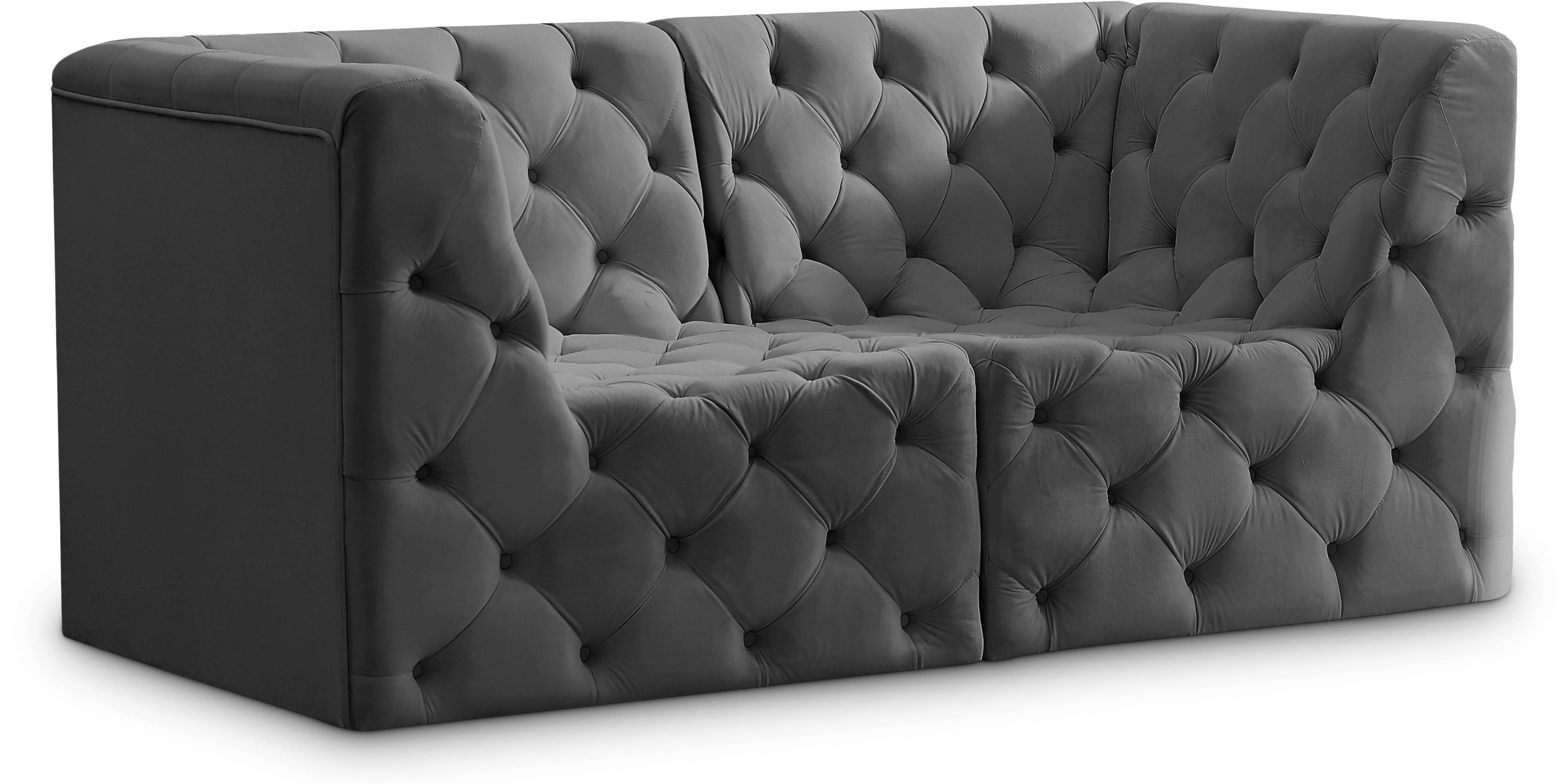 Tuft 70" Velvet Modular Sofa