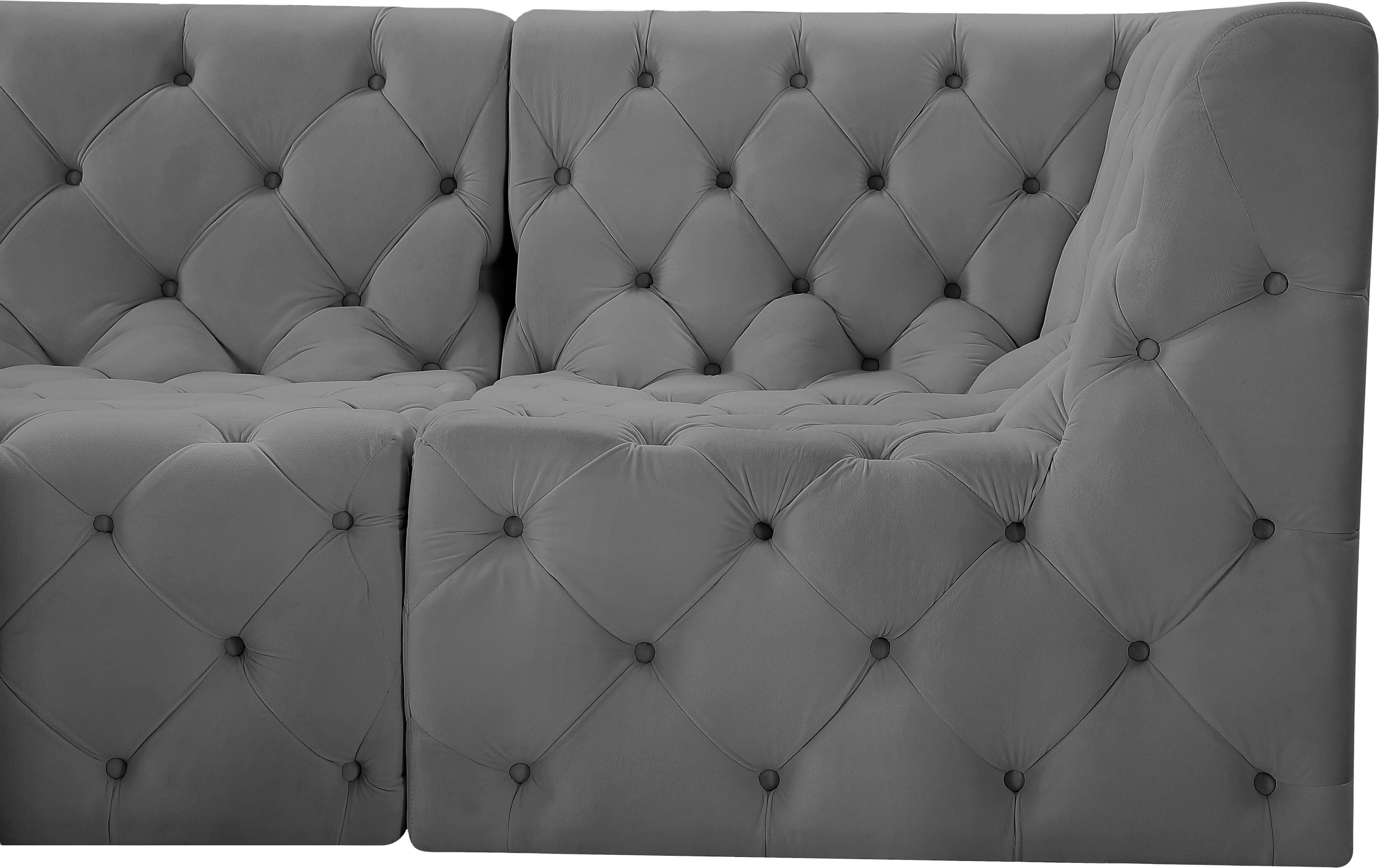Tuft 99" Velvet Modular Sofa