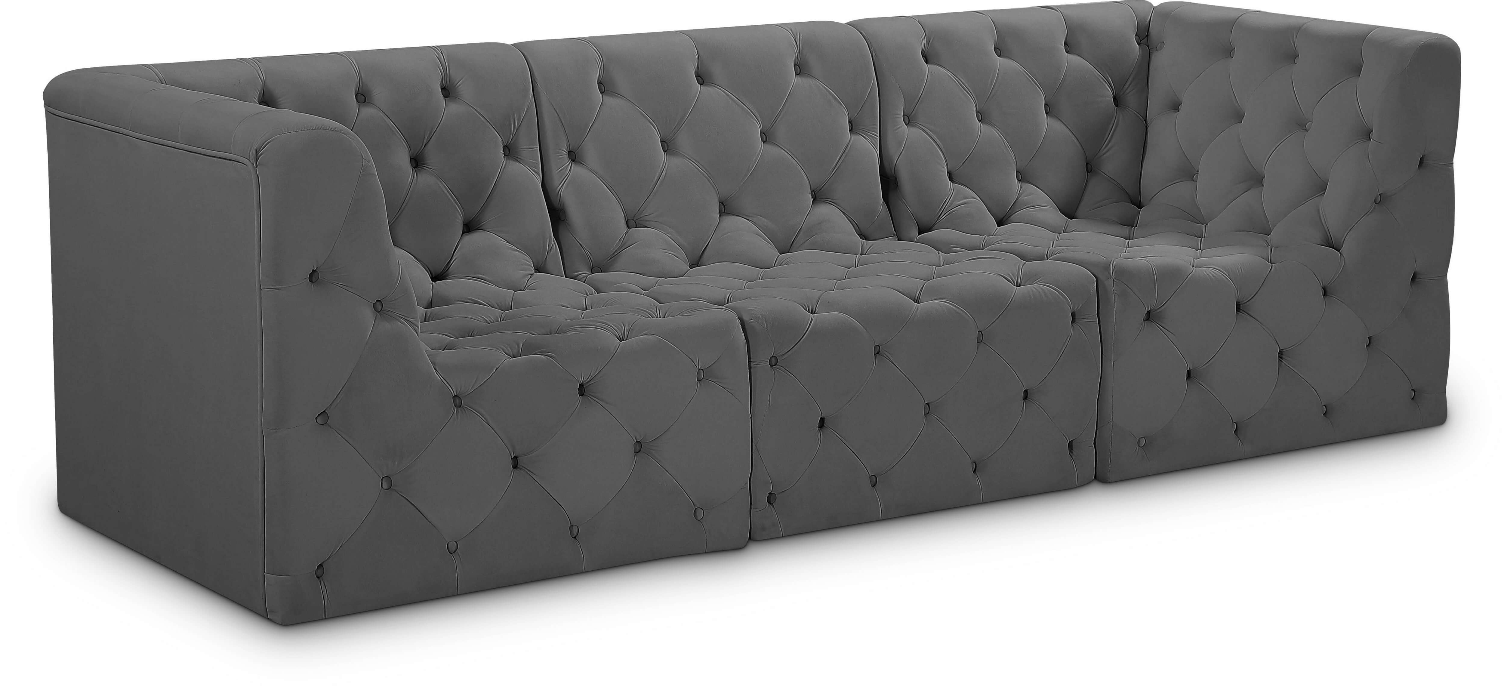 Tuft 99" Velvet Modular Sofa