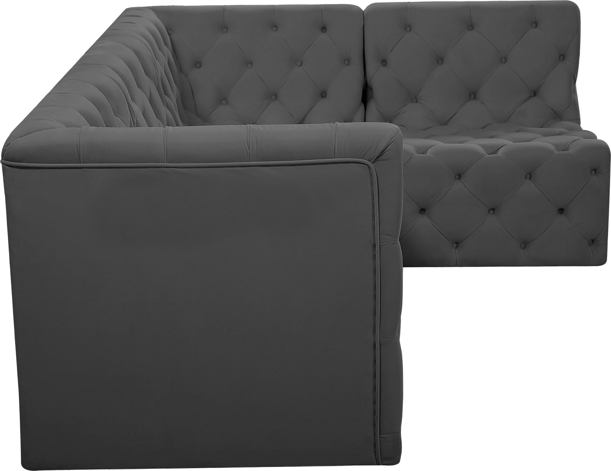 Tuft 99" 4-Piece Velvet Modular Sectional