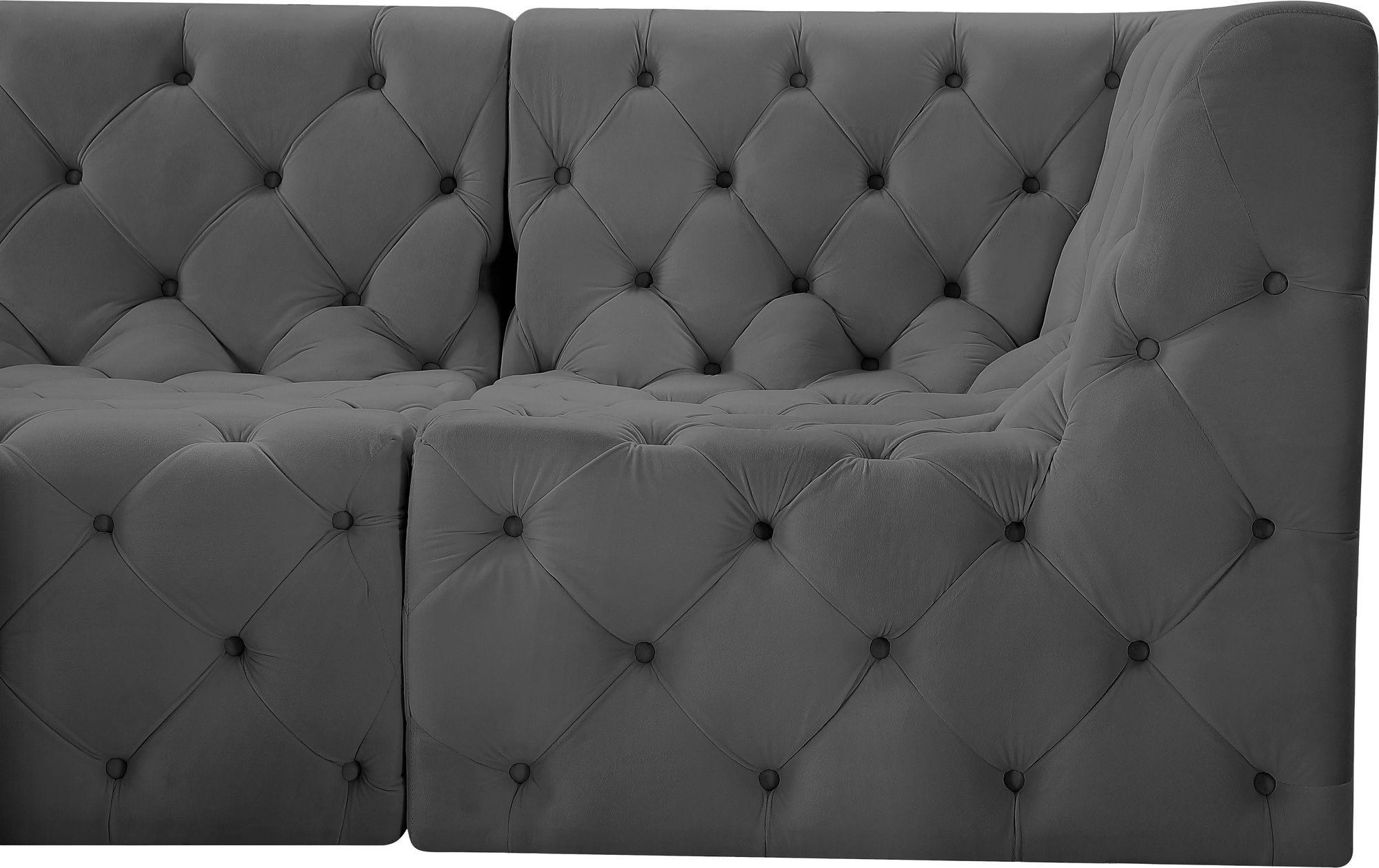 Tuft 99" 4-Piece Velvet Modular Sectional
