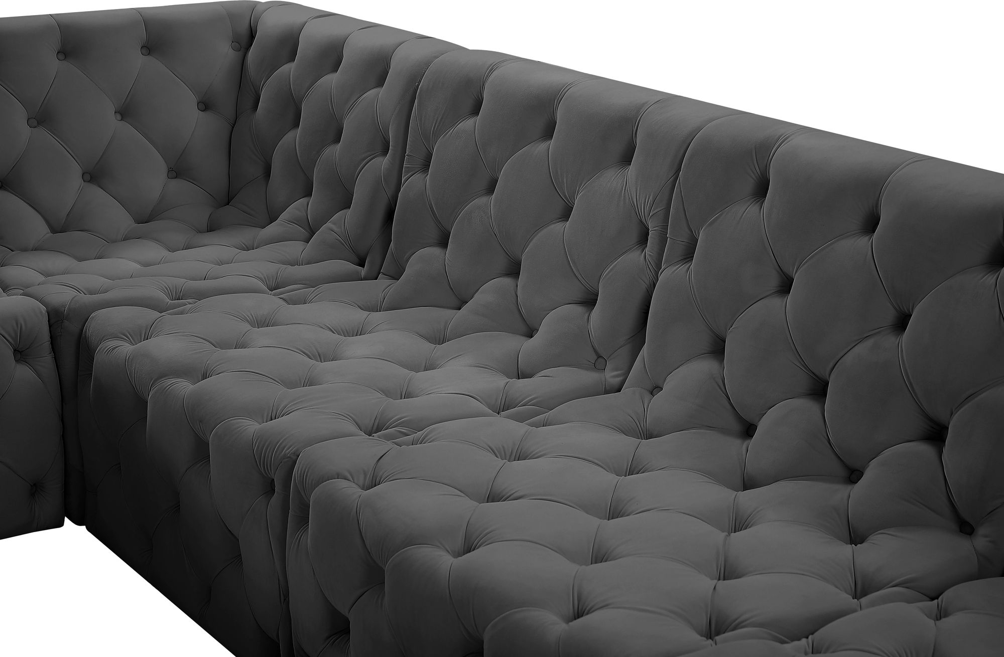 Tuft 99" 4-Piece Velvet Modular Sectional