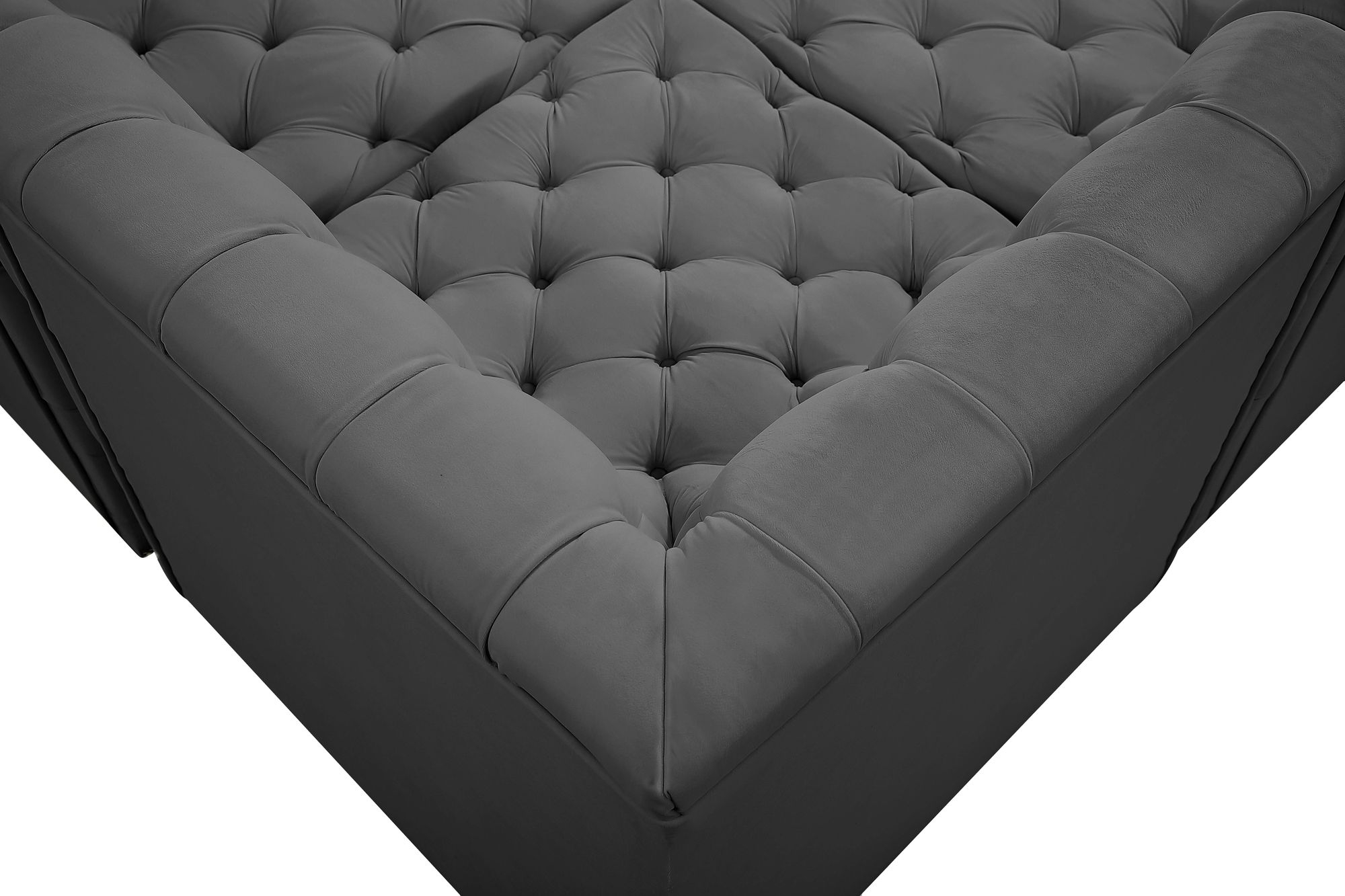 Tuft 99" 4-Piece Velvet Modular Sectional