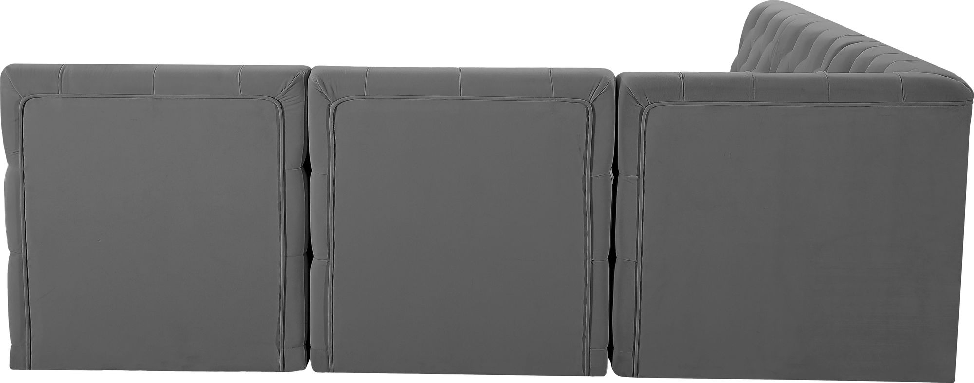 Tuft 93" 5-Piece Velvet Modular Armless Sectional