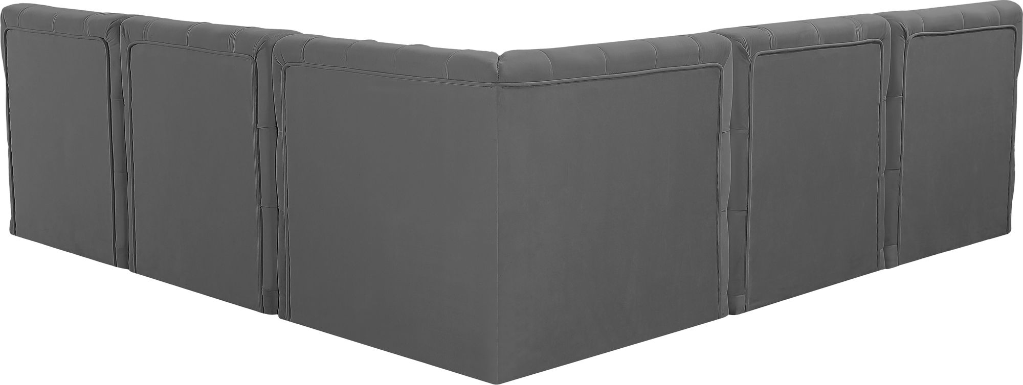 Tuft 93" 5-Piece Velvet Modular Armless Sectional