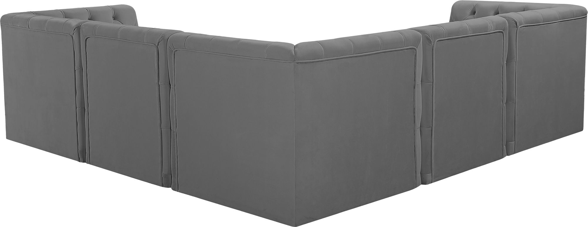 Tuft 99" 5-Piece Velvet Modular Sectional